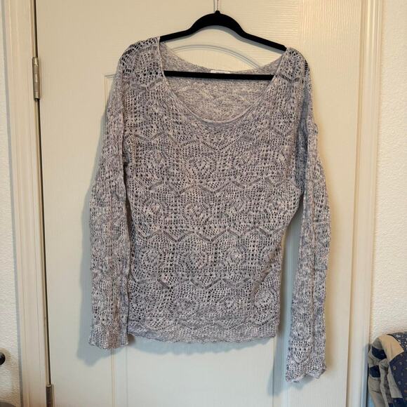Grey purple and white knitted - Picture 1 of 5